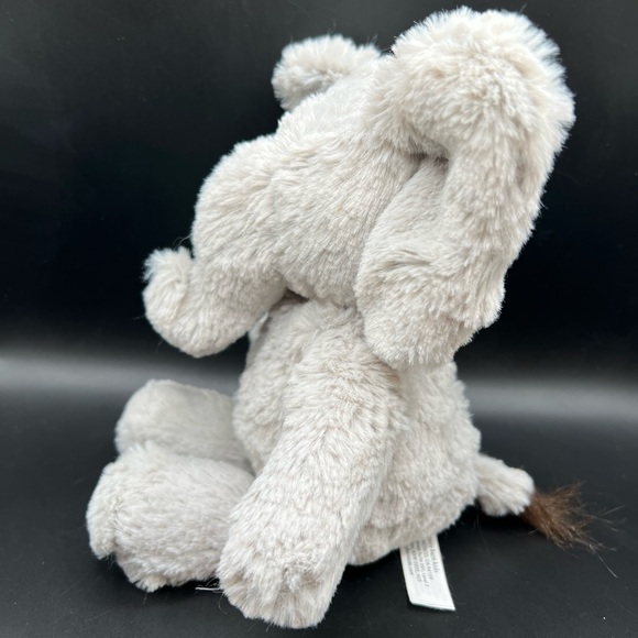 Pottery Barn Kids 11” Gray Elephant White Ribbon 2019 Plush Stuffed Animal Soft - Picture 8 of 14